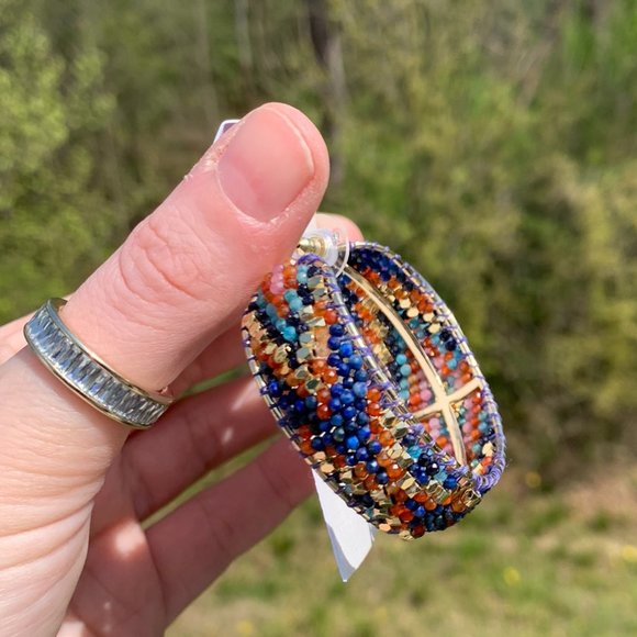 KENDRA SCOTT • Britt Gold Hoop Earrings in Multi Mix*